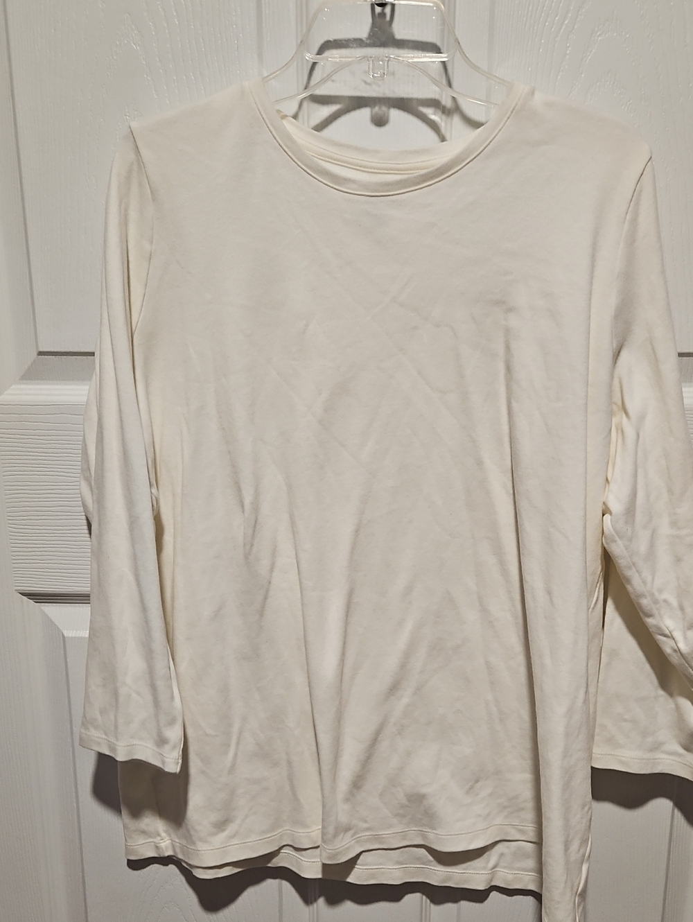 Kim Rogers Women's 3/4 Sleeve Tee in Cream